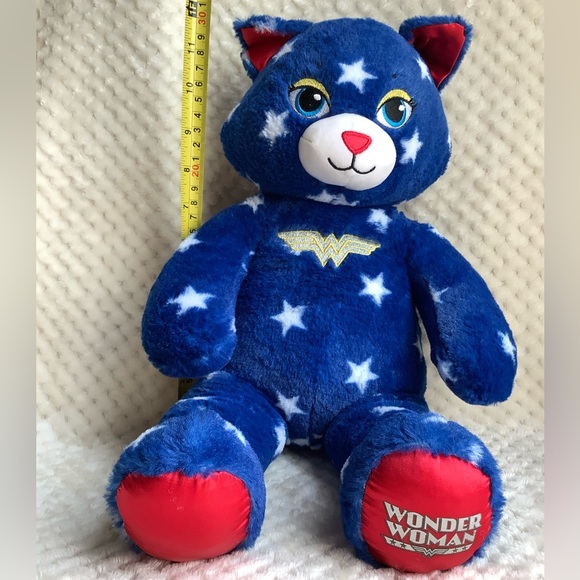Build-A-Bear Workshop Wonder Woman Cat Stuffed Animal Plush - Blue - Picture 2 of 8
